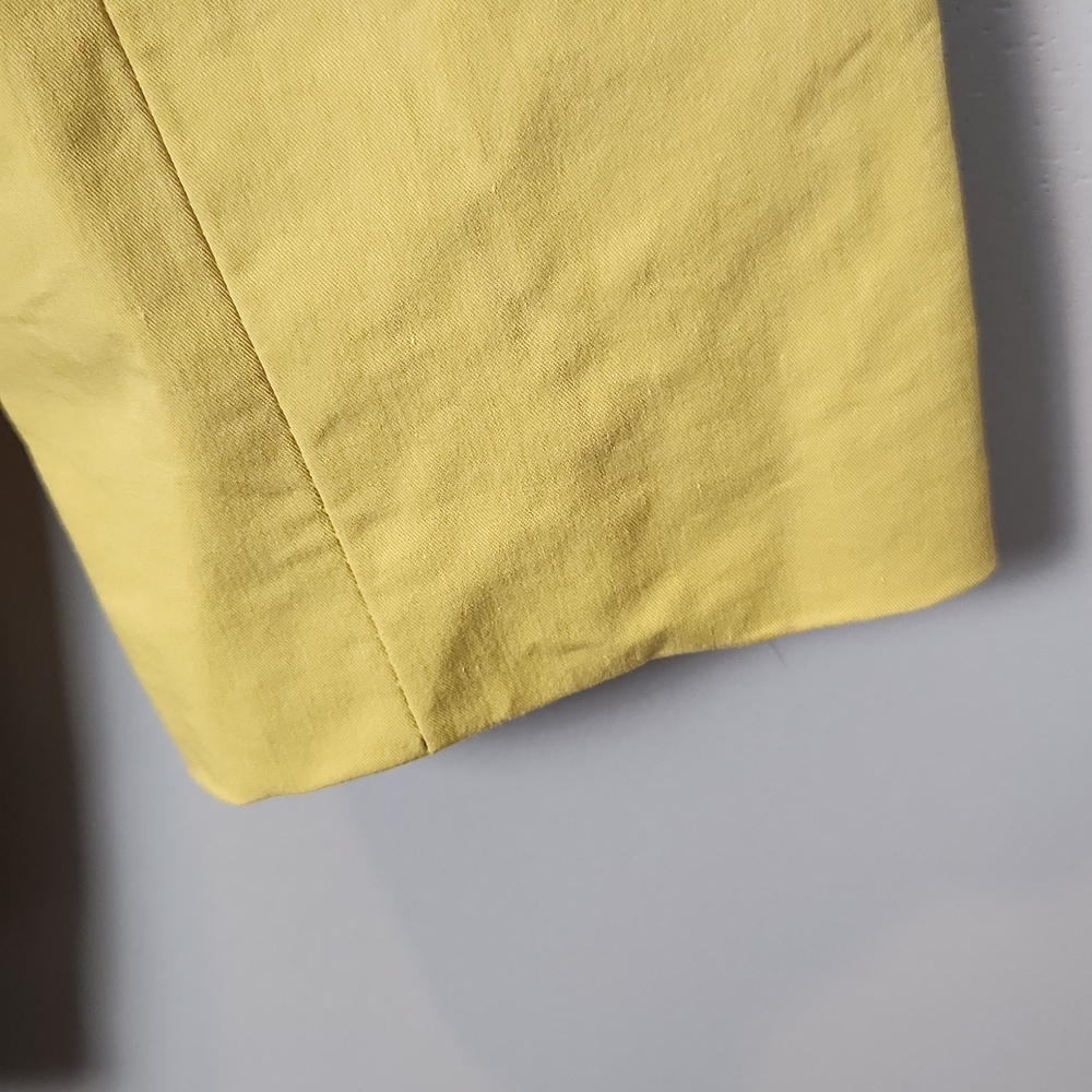 Sandro Studio Yellow Button-Up Raincoat‎ Size Large - Picture 10 of 14